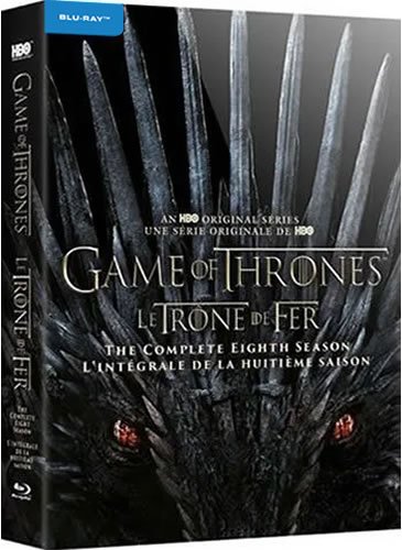 Game of Thrones Season 8 Blu-ray  (3-Disc 2019)
