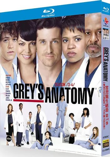 Grey??s Anatomy Series 3-4 (4-Disc Blu-ray Box Set 2006-2008)