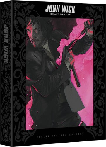 John Wick Chapters 1-4 DVD Box Set (4-Disc 2014-2023)