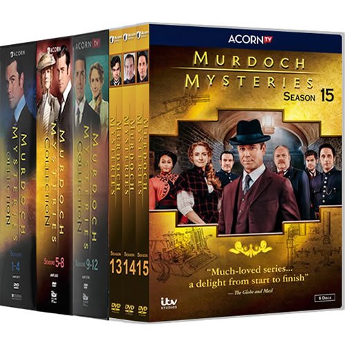 Murdoch Mysteries Complete Series 1-15 DVD Set (70-Disc 2008-2022)
