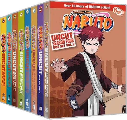 Naruto Uncut Complete Series 1-4 (48-Disc 2002-2007)