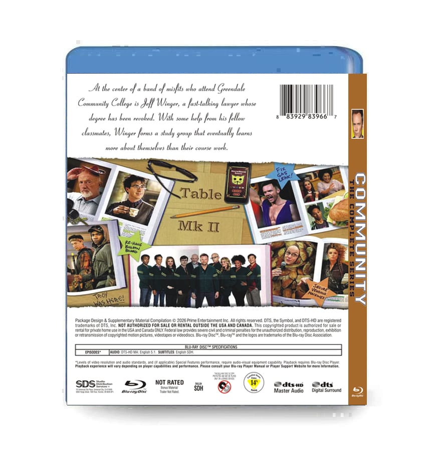 Community: The Complete Series (2009-2015) 6-Disc Set Blu-ray - Image 2