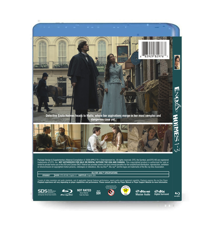 Enola Holmes 1-3 (2020-2026) 3-Disc Set Blu-ray - Image 2