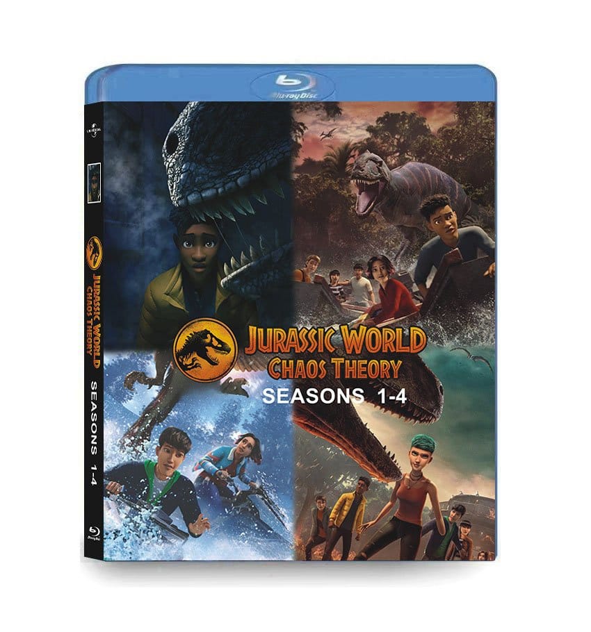 Jurassic World: Chaos Theory Seasons 1-4 (2024-2026) 4-Disc Set Blu-ray - Animated Sci-Fi Series