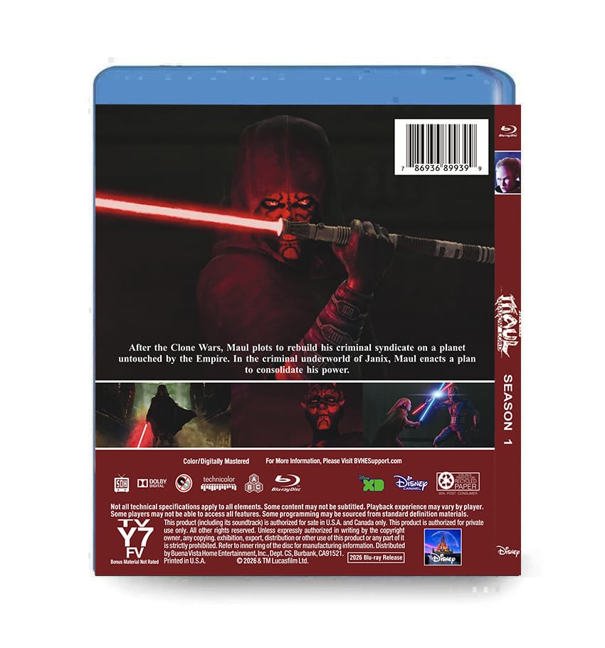 Star Wars: Maul - Shadow Lord: Season 1 (2026) 2-Disc Set Blu-ray - Image 2