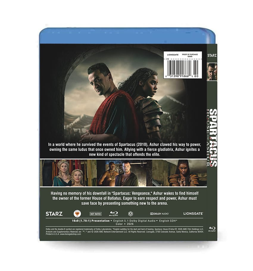 Spartacus: House of Ashur (2025-2026) 2-Disc Set Blu-ray - Historical Action Drama - Image 2