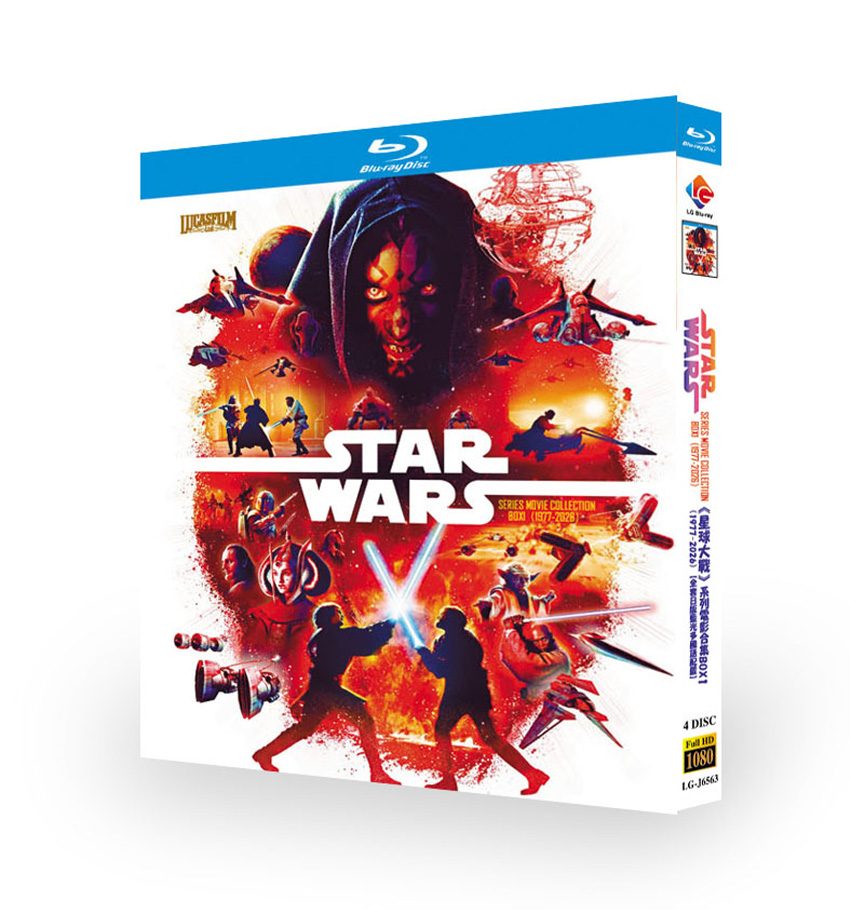 Star Wars Trilogy: Episodes 1-3 (1977-2026) 4-Disc Set Blu-ray