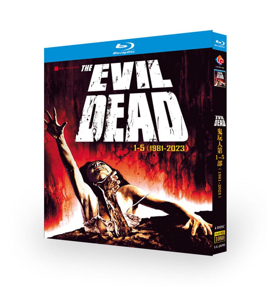 The Evil Dead (1981-2023) Parts 1-5 4-Disc Set Blu-ray